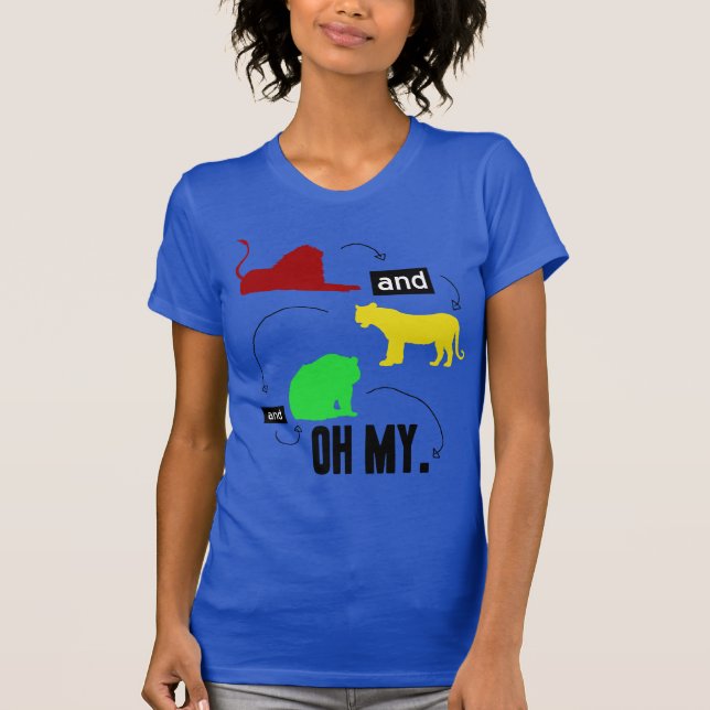 Camiseta leones y tigres y osos OH MI (Anverso)