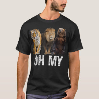 Camiseta Leones y tigres y osos oh mi reunión juntos