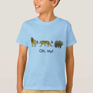 Camiseta ¡Leones y tigres y osos, oh, mis!