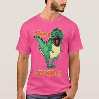 Camiseta Leónidas Nombre Personalizado personalizado Dinosa