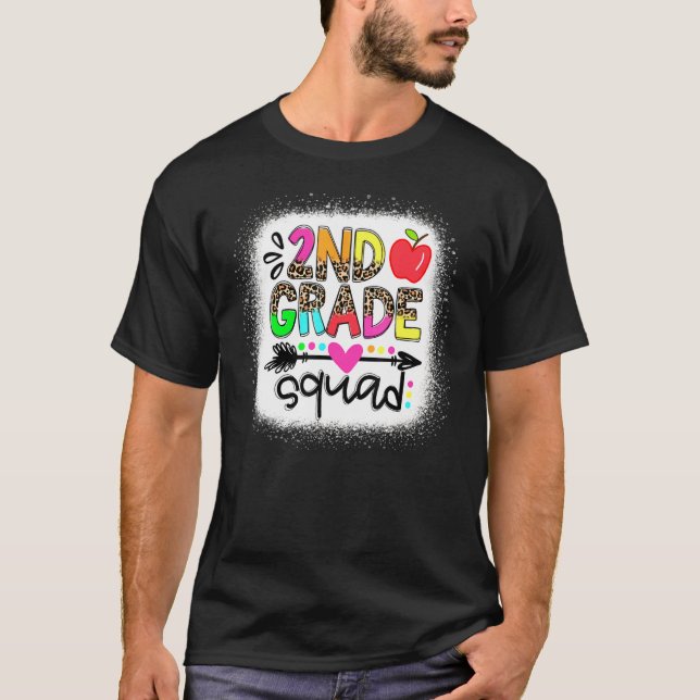 Camiseta Leopard 2º Grado Profesor Primer Día De Scho (Anverso)
