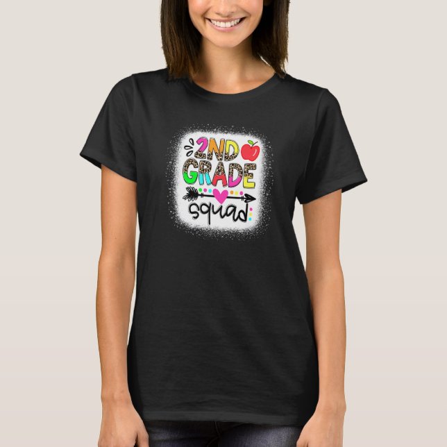 Camiseta Leopard 2º Grado Profesor Primer Día De Scho (Anverso)