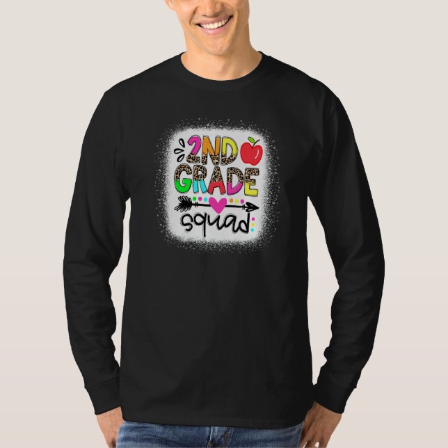 Camiseta Leopard 2º Grado Profesor Primer Día De Scho (Anverso)