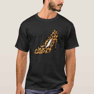 Camiseta Leopard Animal Print High Heels Women Stiletto