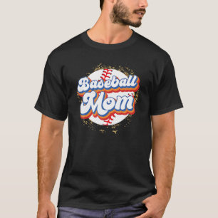 Camiseta Leopard Baseball Mom Game Day Vibes T Ball Mom Mot