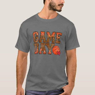 Camiseta Leopard Basketball Game Day Vibes Basketball Mom M