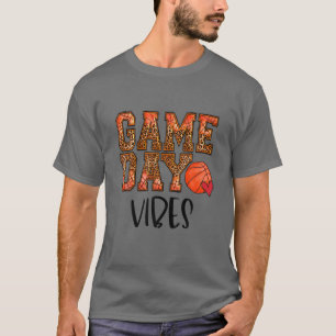 Camiseta Leopard Basketball Game Day Vibes Basketball Mom M