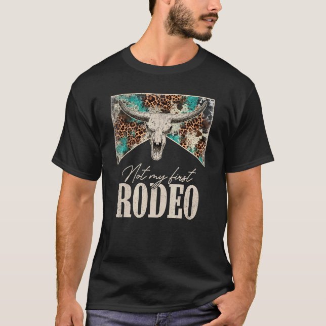 Camiseta Leopard Bull Skull West Life Country Not My Fir (Anverso)