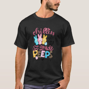 Camiseta Leopard Bunny Chillin Con Mis Bunnies De Primer Gr