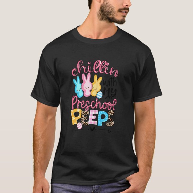 Camiseta Leopard Bunny Chillin con mis conejitos precool Ea (Anverso)