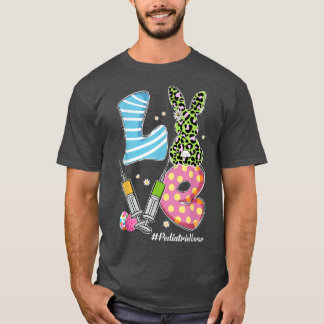 Camiseta Leopard Bunny LOVE enfermera pediátrica Graciosa P