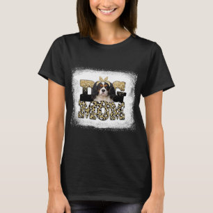 Camiseta Leopard Cavalier King Charles Spaniel madres mamar