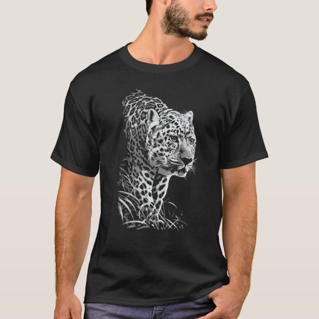 Camiseta Leopard Cheetah Cheetah Jaguar Wild Cat Predator P (Anverso)