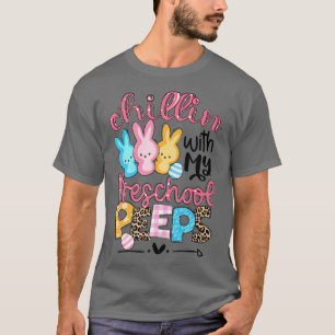 Camiseta Leopard Chillin con mi profesora de conejitos pree