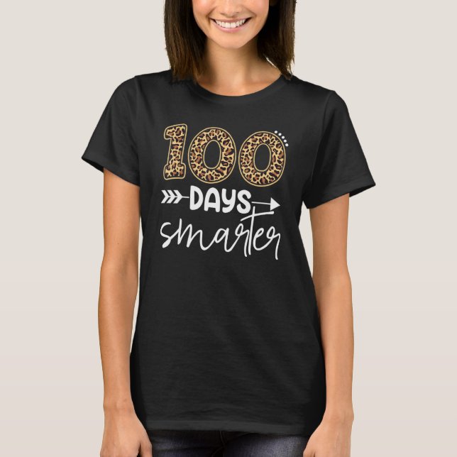 Camiseta leopard costume 100 days smarter happy 100th day o (Anverso)