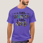 Camiseta Leopard Cowgirl A Little Country Little Hood Weste<br><div class="desc">Leopard Cowgirl A Little Country Little Hood Western Cowboy 784  .</div>