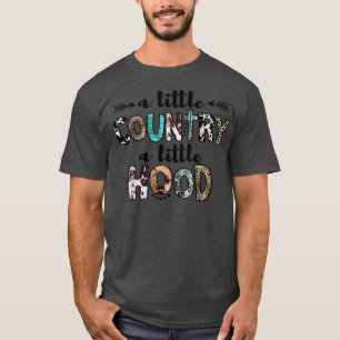 Camiseta Leopard Cowgirl A Little Country Little Hood Weste