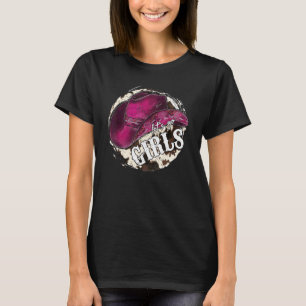 Camiseta Leopard Cowgirl Gorra Vamos Chicas País Occidental