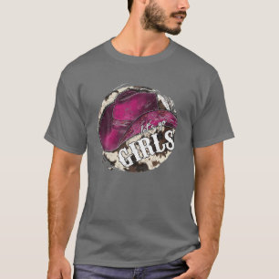 Camiseta Leopard Cowgirl Gorra Vamos Chicas País Occidental