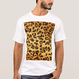 Camiseta Leopard de moda: Patrón de diseño de piel.