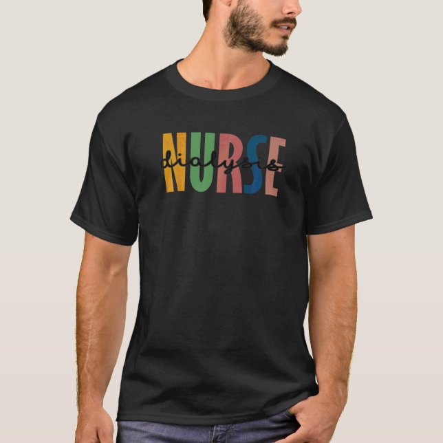 Camiseta Leopard Dialysis Nurse Nursing Student School (Anverso)