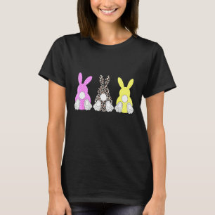 Camiseta Leopard Easter Bunny Rabbit Trio Cute Easter Day 1