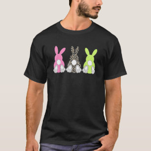 Camiseta Leopard Easter Bunny Rabbit Trio Cute Easter Day 1