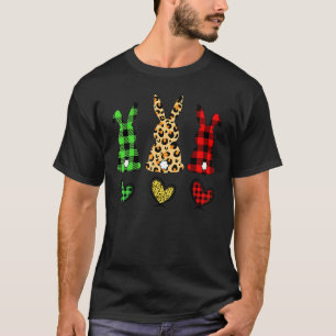 Camiseta Leopard Easter Bunny Rabbit Trio Cute Easter Day 1