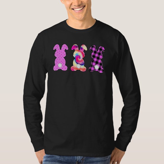 Camiseta Leopard Easter Bunny Rabbit Trio Cute Easter Day 3 (Anverso)