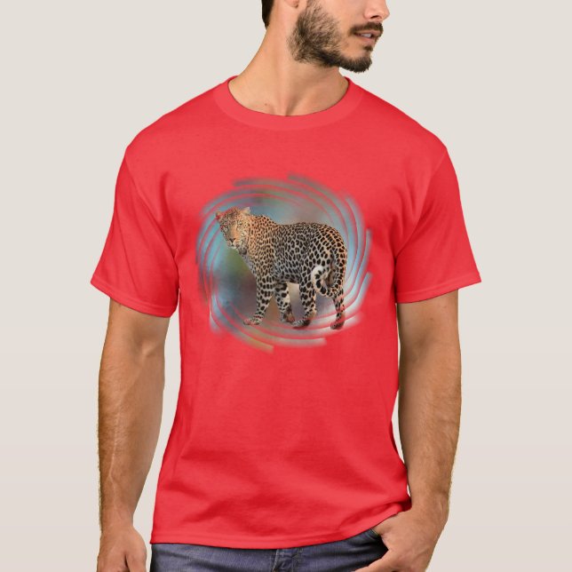Camiseta Leopard Elegant Modern Color Template Basic (Anverso)