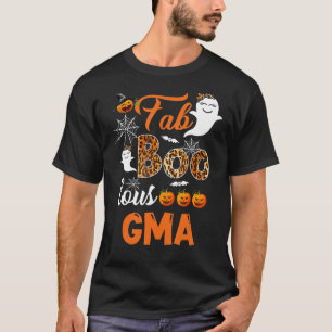 Camiseta Leopard Fab Boo Lous Gma Spooky Halloween Costume