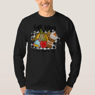 Camiseta Leopard Fall Autumn Vibes Agradecimiento De La Vid