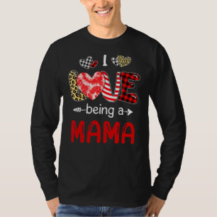 Camiseta Leopard Feliz Día de la Madre, me encanta ser mamá