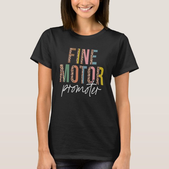 Camiseta Leopard Fine Motor Promotor Ocupacional O (Anverso)