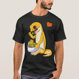 Camiseta Leopard Gecko Comiendo Ramen