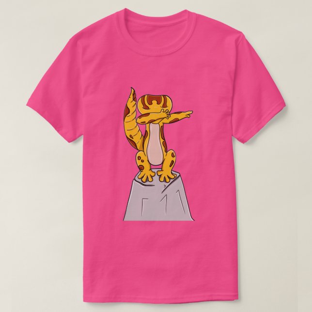 Camiseta Leopard Gecko Dabbing (Diseño del anverso)