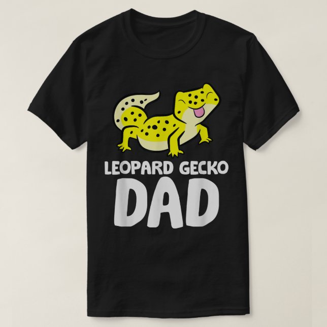 Camiseta Leopard Gecko Dad Lizard Reptile Padre Leopard Ge (Diseño del anverso)