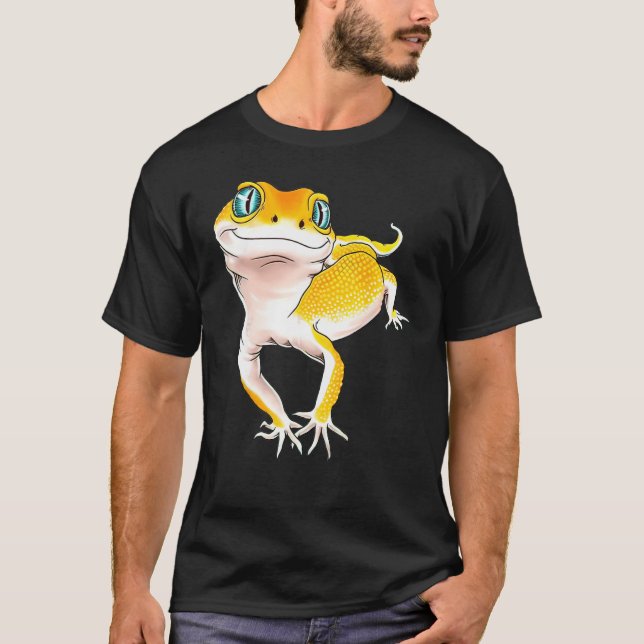 Camiseta Leopard Gecko  I Love My Gecko Gecko Dad (Anverso)
