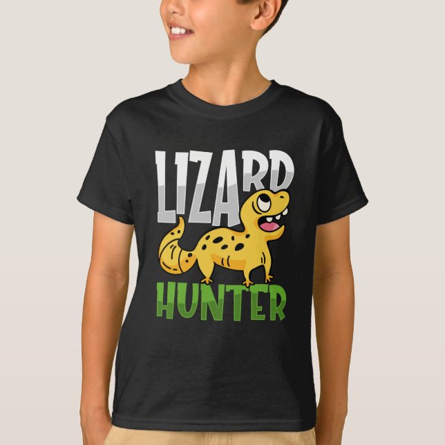 Camiseta Leopard Gecko Lizard Hunter Reptiles (Anverso)