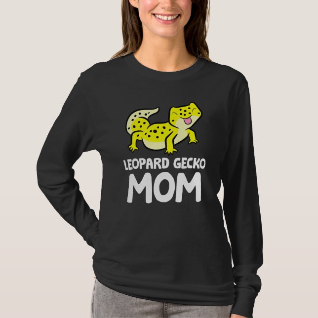 Camiseta Leopard Gecko Mom Lizard Reptile Mother Leopard Ge (Anverso)