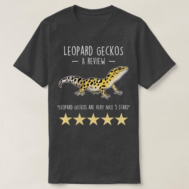 Camiseta Leopard Gecko Review (Diseño del anverso)