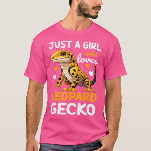 Camiseta Leopard Gecko, un Chica que ama a Geckos