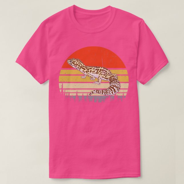 Camiseta Leopard Gecko Vintage Version (Diseño del anverso)