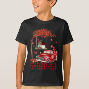 Camiseta Leopard Gnome MiMi Red Truck Heart Tree Valentine