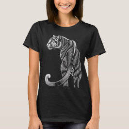 Camiseta "Leopard Grace – Artistic Line Art