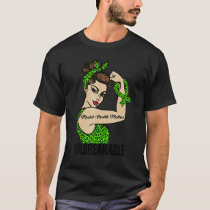 Camiseta Leopard Green Mental Health Mates Inquebrantables 