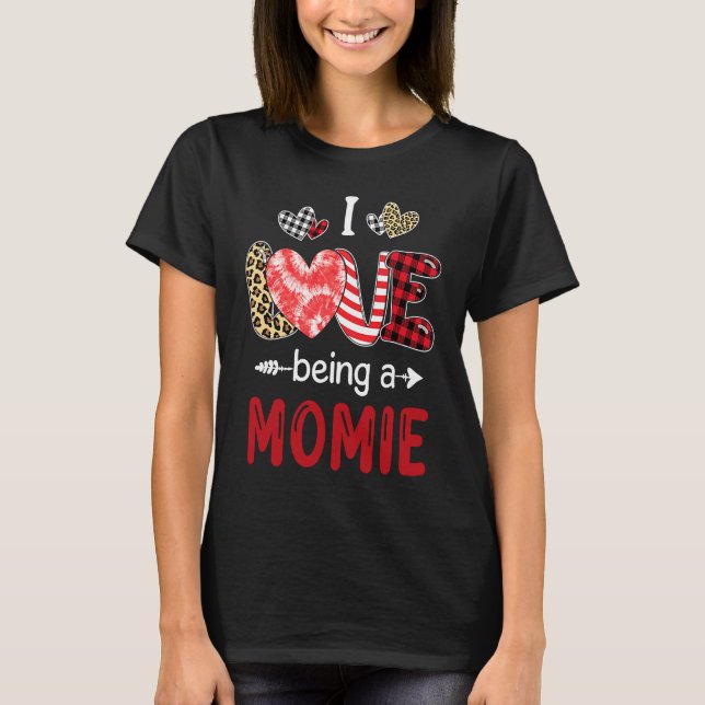 Camiseta Leopard Happy Mothers Day I Love Being A Momie Buf (Anverso)