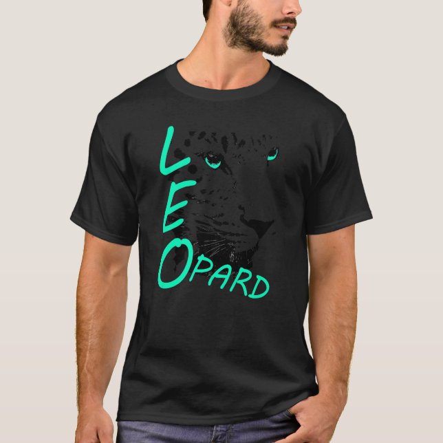 Camiseta Leopard Head Leopard Big Cat Premium (Anverso)