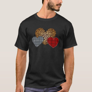 Camiseta Leopard Heart Buffalo Rojo Negro Corazón Ventilado