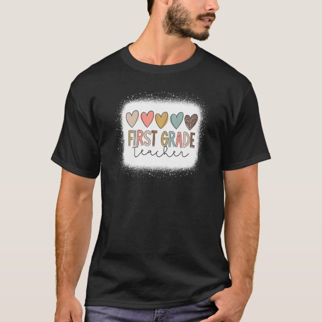 Camiseta Leopard Heart Love 11º Grado Bienvenida a profesor (Anverso)